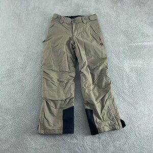 REI Co-op Kids Snow Pants M (10-12) Nylon Polyester Beige & Black 5276